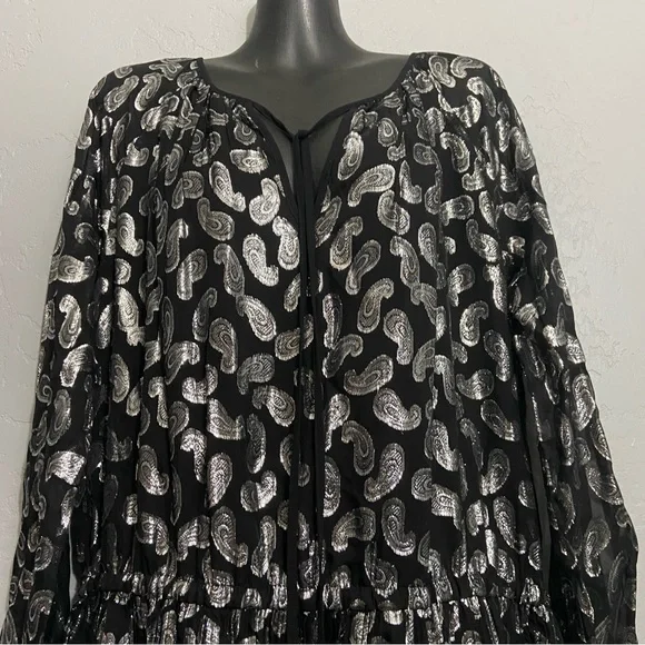 NWT MICHAEL Michael KORS Paisley Jacquard Dress Large - Picture 7 of 11